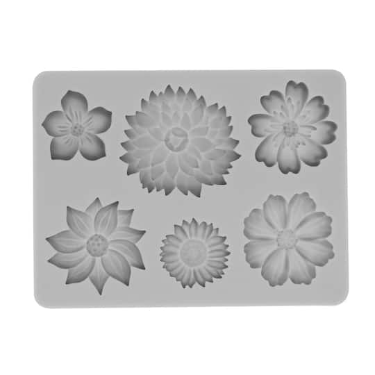 Gray Flower Silicone Fondant Mold by Makery™